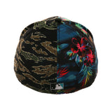 Exclusive New Era 5950 Split Panel Marlins 93 Hat - 2T Floral, Tiger Camo, Black