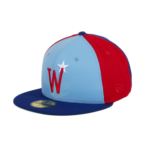 Exclusive New Era 59Fifty Washington Stars Prototype Pinwheel Hat - Light  Blue, Red, Royal