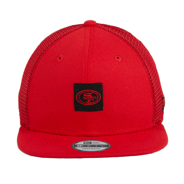 New Era 9FIFTY San Francisco 49ers Logo Patch Snapback Hat - Red