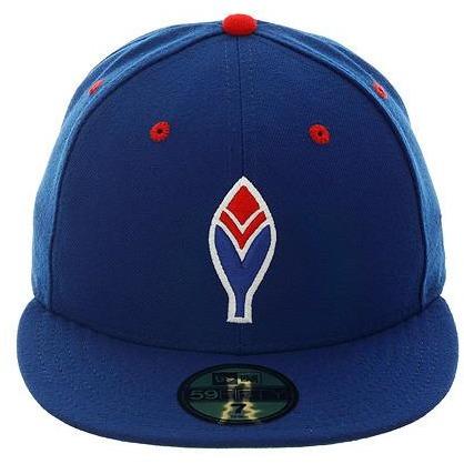 NEW ERA Hat Club Exclusive Atlanta Braves ROYAL BLUE HAT Sz 7 3/8 POWDER  BLUE UV