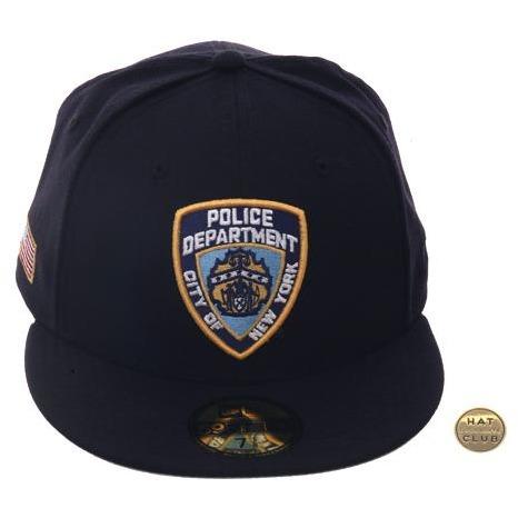 New York Baseball Hat x NYPD Navy New Era 59FIFTY Fitted Navy / White / 7 1/8