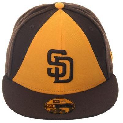 New Era Men's San Diego Padres 59Fifty Alternate Brown Authentic Hat