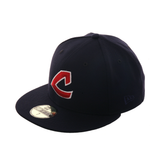 Exclusive New Era 59Fifty Cleveland Indians 1973 Hat - Navy, Red