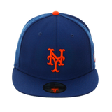 Exclusive New Era 59Fifty New York Mets 1986 World Series Patch Hat - Royal