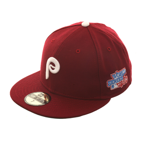 5950 New Era Philadelphia Phillies World Series 1980 Hat - Cardinal, White