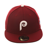 5950 New Era Philadelphia Phillies World Series 1980 Hat - Cardinal, White