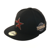 New Era 59Fifty Houston Astros 2005 World Series Patch Hat - Black