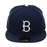 Exclusive New Era 59Fifty Brooklyn Dodgers Game Hat - Royal, White