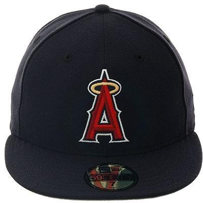 Exclusive New Era 59Fifty Los Angeles Angels Hat w/ Gray Undervisor - Navy