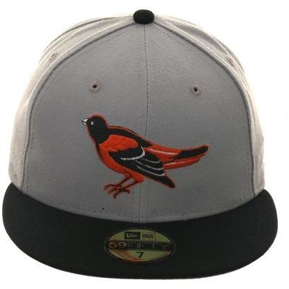 Exclusive New Era 59Fifty Baltimore Orioles 1994 Hat - 2T Gray, Black