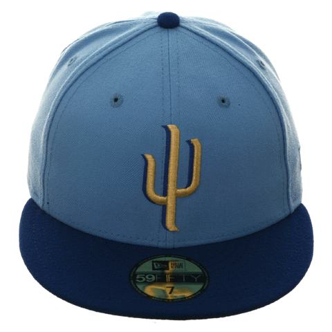 Exclusive New Era 59Fifty Surprise Saguaros Hat - 2T Light Blue, Royal, Metallic Gold