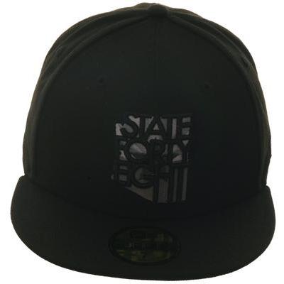 Exclusive New Era 59Fifty State Forty Eight Flag Hat - Black, Graphite