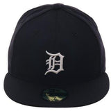 Exclusive New Era 59Fifty Detroit Tigers Home w/ Gray Undervisor Hat - Navy