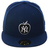 Exclusive New Era 59Fifty New York Yankees Apple Hat - Royal, Black, White