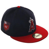 Exclusive New Era 59Fifty Anaheim Angels 2018 Spring Training Patch Hat - 2T Navy, Red