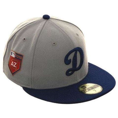 Exclusive New Era 59Fifty Los Angeles Dodgers 2018 Spring Training Patch Hat - 2T Gray, Royal