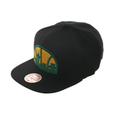 Mitchell & Ness Seattle Supersonics 1975 Snapback Hat - Black, Green, Gold