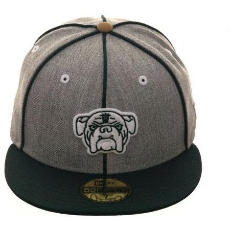 New Era 59Fifty Thrill SF Twin Peaks Bulldogs Fitted Hat - 2T Heather Gray, Dark Green