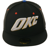 Exclusive New Era 59Fifty Oklahoma City Thunder 2018 Fitted Hat - Black