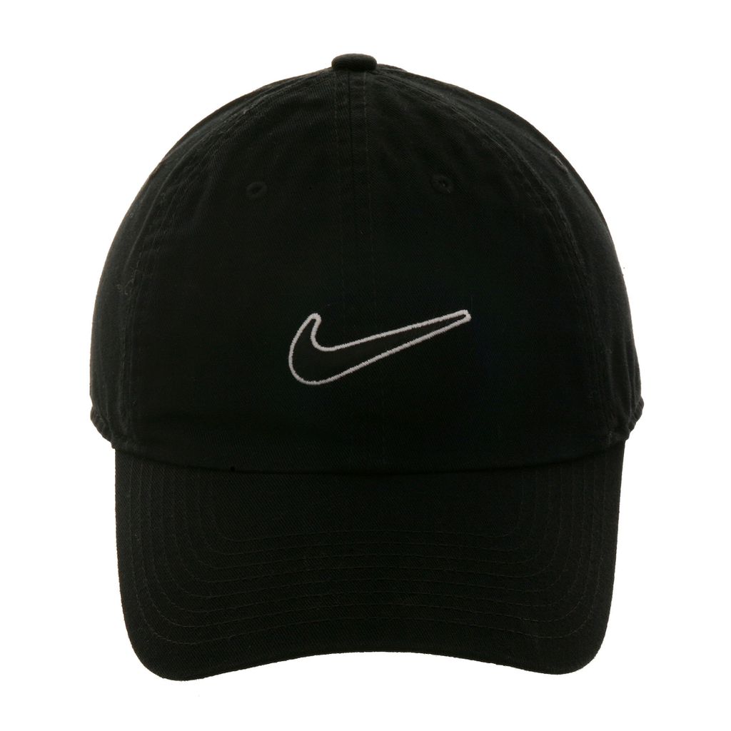 Nike Heritage 86 Dad Hat - Black, Black ,White – demo-hatclub