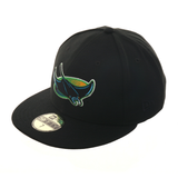 Exclusive New Era 59Fifty Devil Rays Hat - Black