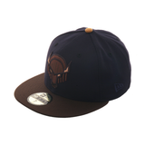 New Era 59Fifty Thrill SF Bison Fitted Hat - 2T Navy , Brown