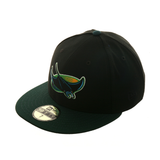 Exclusive New Era 59Fifty Devil Rays Hat - 2T Black, Green