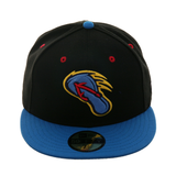 Exclusive New Era 59Fifty San Antonio Missions Flying Chanclas Hat - 2T Black, Light Blue