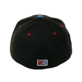 Exclusive New Era 59Fifty San Antonio Missions Flying Chanclas Hat - 2T Black, Light Blue