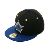 Exclusive New Era 59Fifty Seattle Mariners 1981 Hat - 2T Black, Royal, Neon Yellow