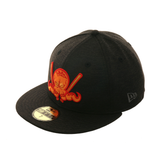 New Era 59Fifty Dionic Vulcanic Octo Slugger Hat - Black, Orange