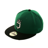 Exclusive New Era 59Fifty W.T Diamond Jaxx Hat - 2T Kelly Green, Black