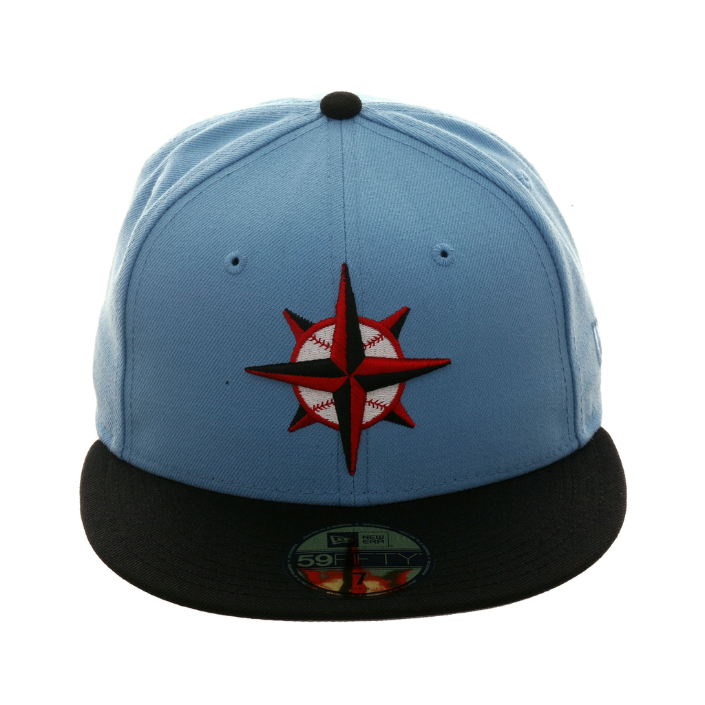 Exclusive New Era 59Fifty Seattle Mariners 1997 Hat - 2T Light Blue, Black