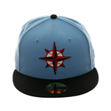 Exclusive New Era 59Fifty Seattle Mariners 1997 Hat - 2T Light Blue, Black