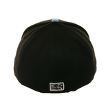 Exclusive New Era 59Fifty Corpus Christi Los Muertos Hooks Hat - 2T Black, Light Blue