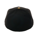 Exclusive New Era 59Fifty Seattle Pilots Logo Hat - 2T Black, Metallic Gold