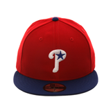 Exclusive New Era Philadelphia Phillies 1997 Hat - 2T Red, Royal