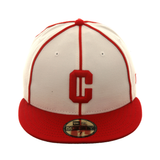 New Era Throw Back The Clock Pittsburgh Crawfords Hat - 2T White , Red