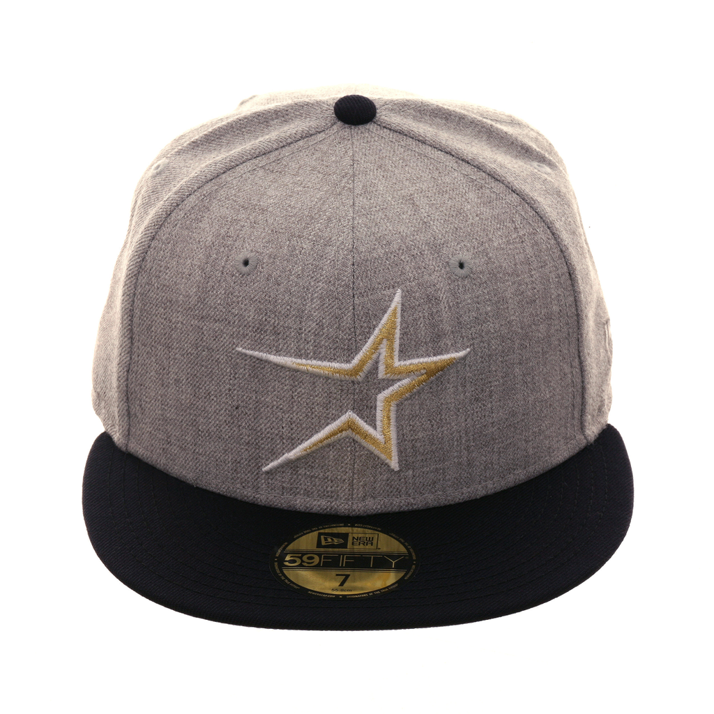 Exclusive New Era 59Fifty Houston Astros 1994 Hat - Heather Gray, Navy