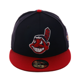 New Era 59Fifty Cleveland Indians 1997 World Series Fitted Hat - 2T Navy, Red