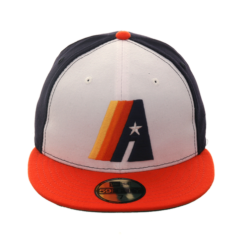 Exclusive New Era 59Fifty Houston Astros Concept Hat - 2T White, Orange, Navy