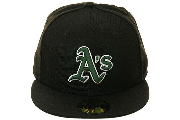 New Era 59Fifty Oakland Athletics Retro Hat - Black, Green, White