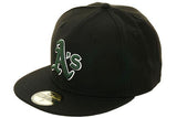 New Era 59Fifty Oakland Athletics Retro Hat - Black, Green, White