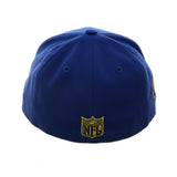 Exclusive New Era 59Fifty Los Angeles Rams Script Hat - Royal, Gold