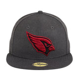 Exclusive New Era 59Fifty Arizona Cardinals Fitted Hat - Graphite, Cardinal, Black