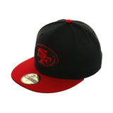 Exclusive New Era 59Fifty San Francisco 49ers Hat - 2T Black, Red