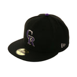 New Era 59Fifty Colorado Rockies Fitted Hat - Black