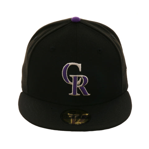 New Era 59Fifty Colorado Rockies Fitted Hat - Black