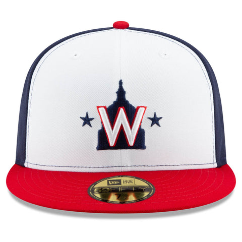 New Era Authentic Collection Washington Nationals Alternate 2 Hat - White, Navy, Red