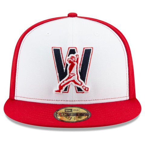 New Era 59Fifty Authentic Collection Washington Nationals Alternate 4 Hat - White, Red